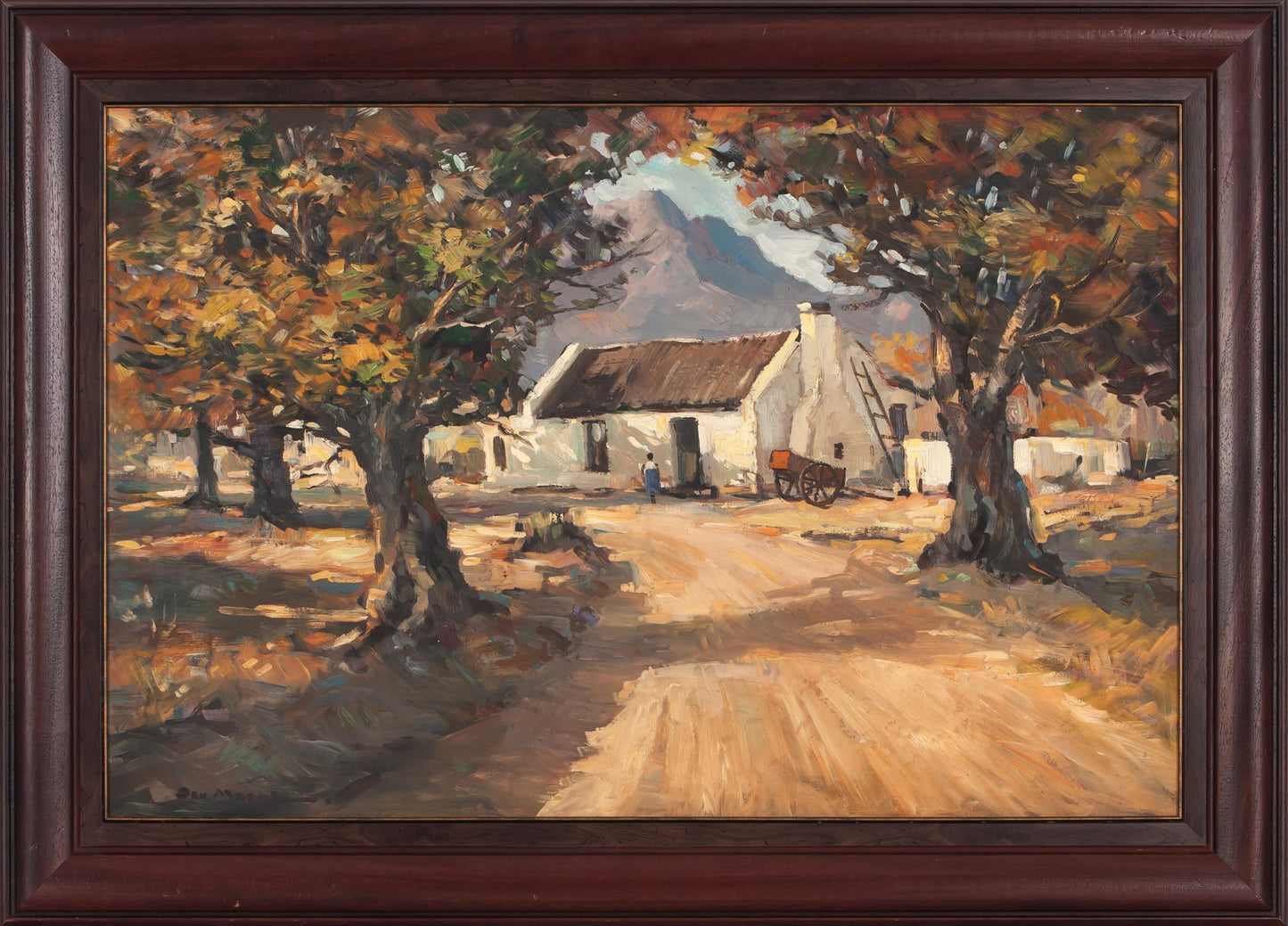 Don James Madge - Large Sunny Autumn Farm Scene, 90x60cm