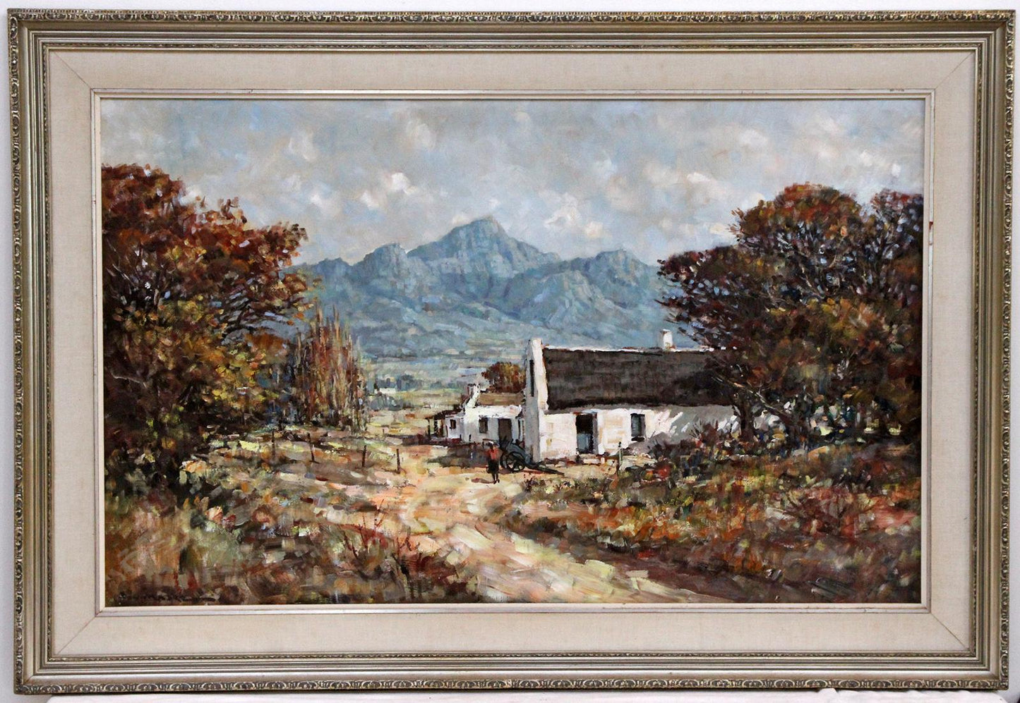 Don James Madge - Large Sunny Autumn Farm Scene, 112x70cm