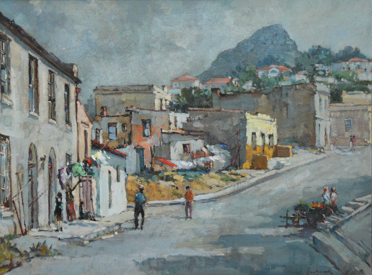 Bruce Hancock - BoKaap Street Scene, Cape Town, 60x45cm