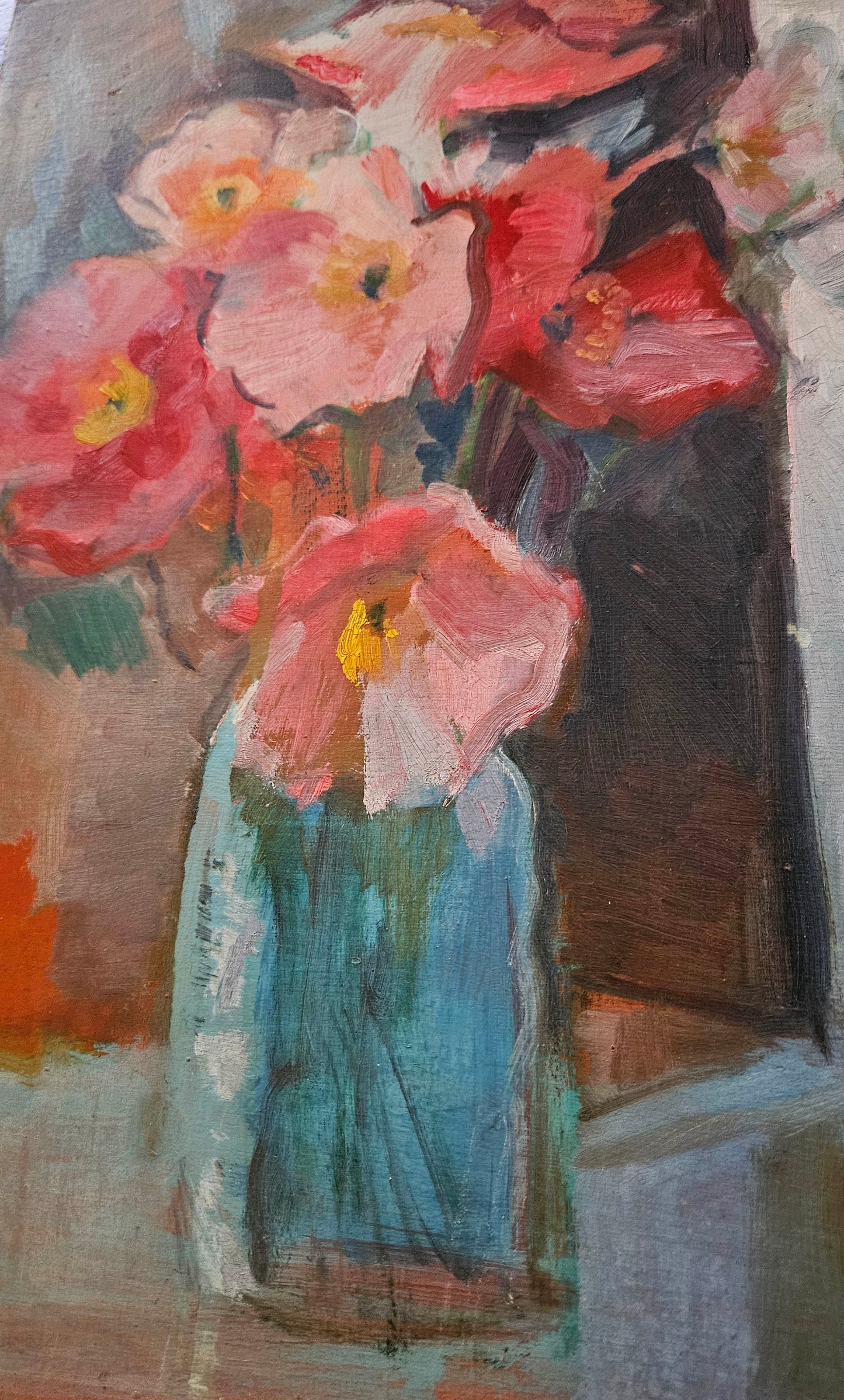 Herbert Coetzee - Charismatic Still Life Flowers, 42x32cm