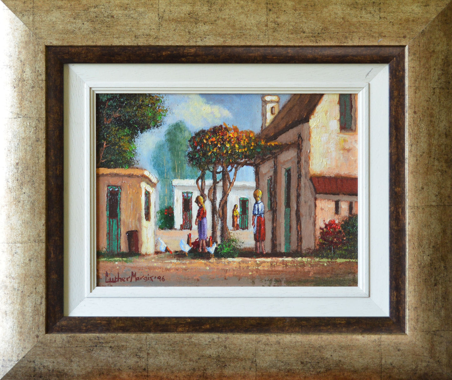 Luther Marais - Courtyard Scene #1, 30x23cm