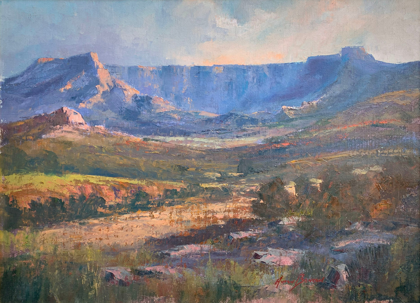 Anton Benzon - Drakensberg Amphitheatre, 60x45cm