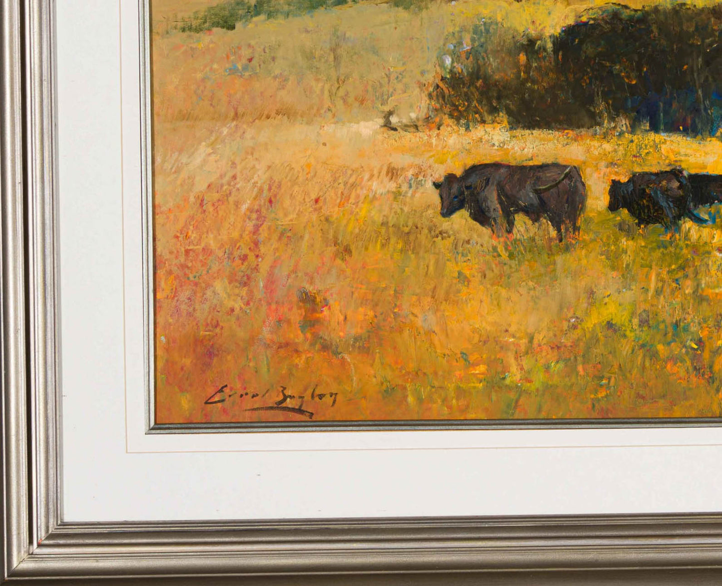Errol Boyley - Cattle in a landscape, 75x50cm