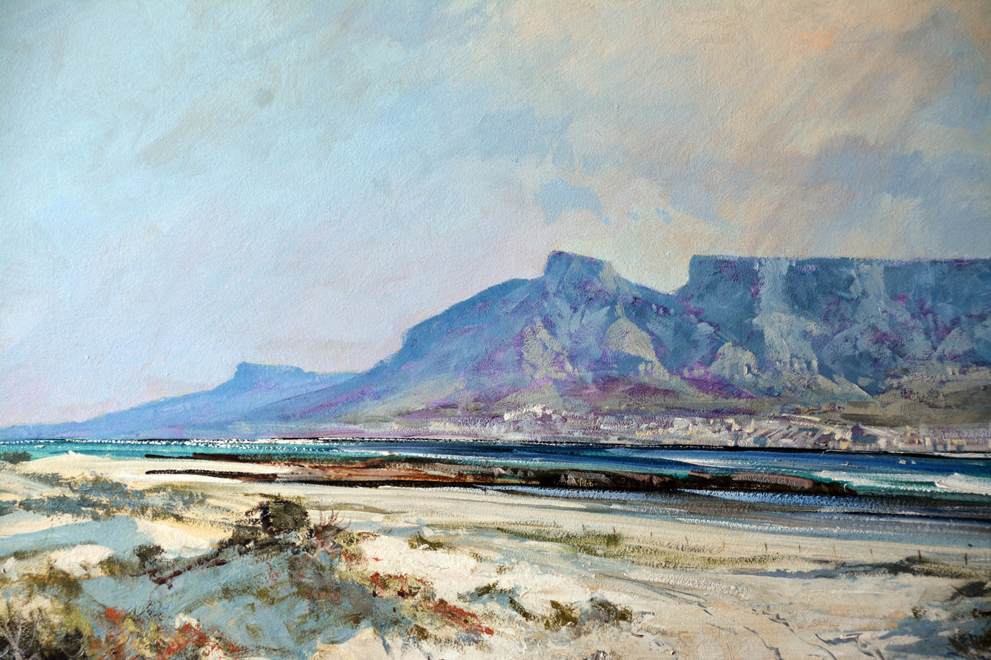 Gerrit Roon - Cape Town Table Mountain from Blouberg, 120x70cm