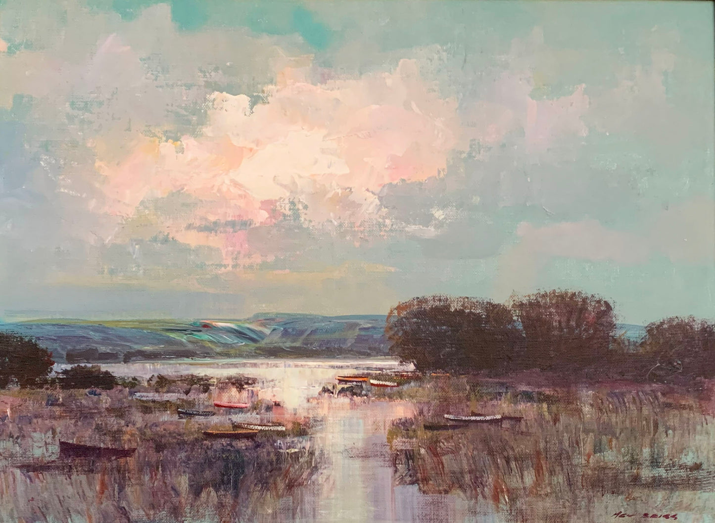 Mel Brigg - Lovely colourful Vlei, 50x40cm