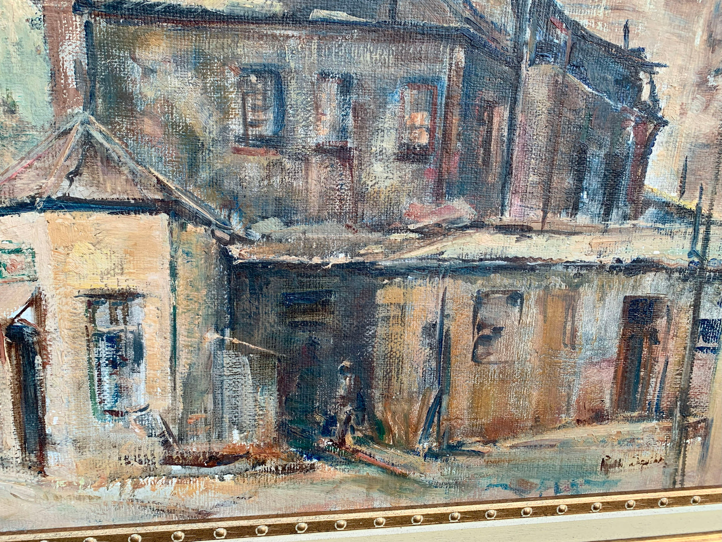 Ruth Squibb - Gritty Old Street Scene, 70x52cm