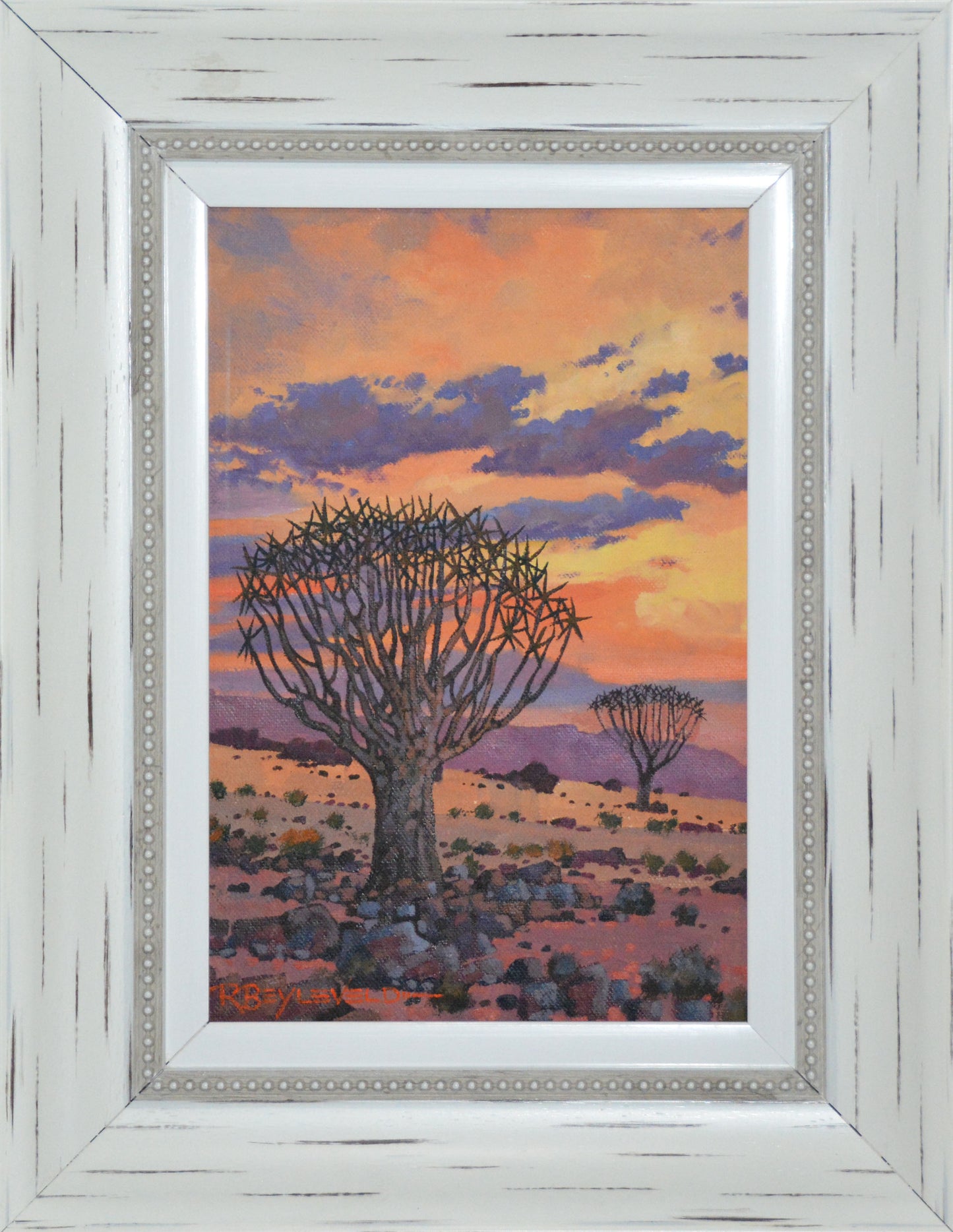 Richard Beyleveld - Small Quiver Tree Landscape, 30x20cm