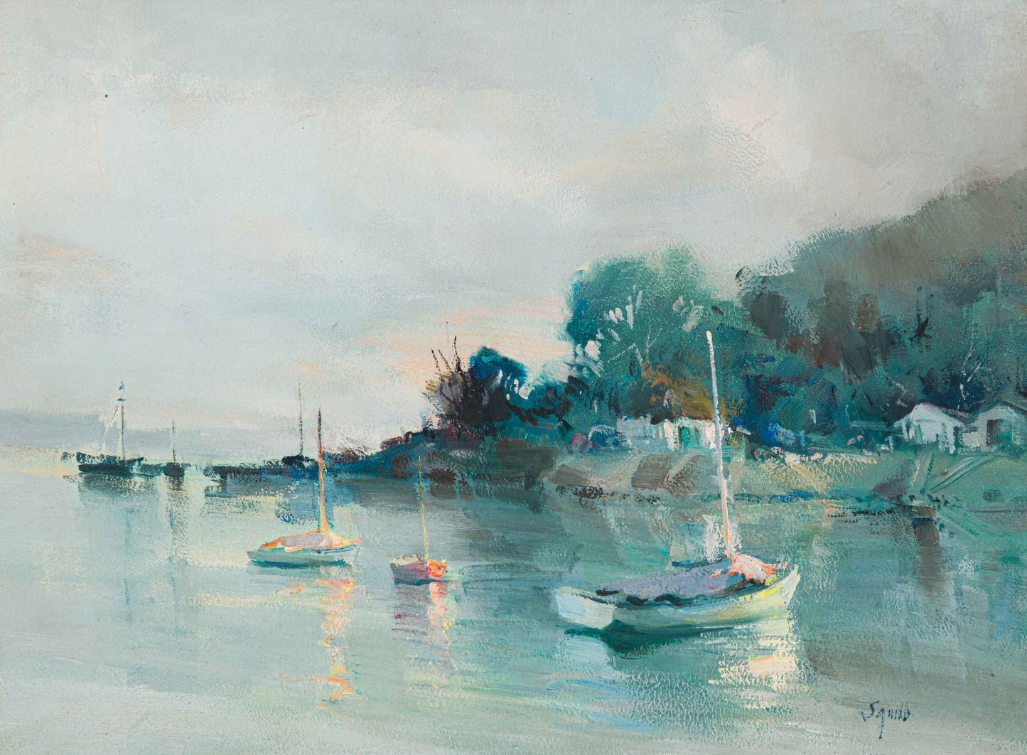 Ruth Squibb - Knysna Lagoon, 60x45cm