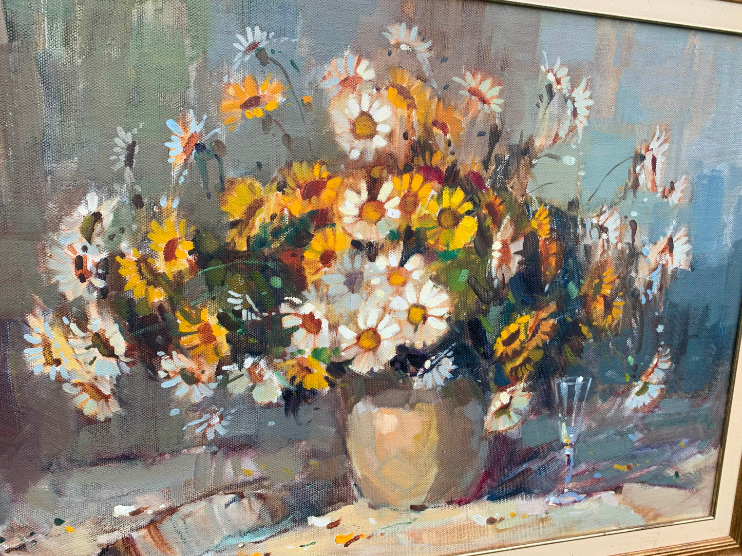 Wessel Marais - Magnificent Still Life Flowers in Vase, 75x50cm