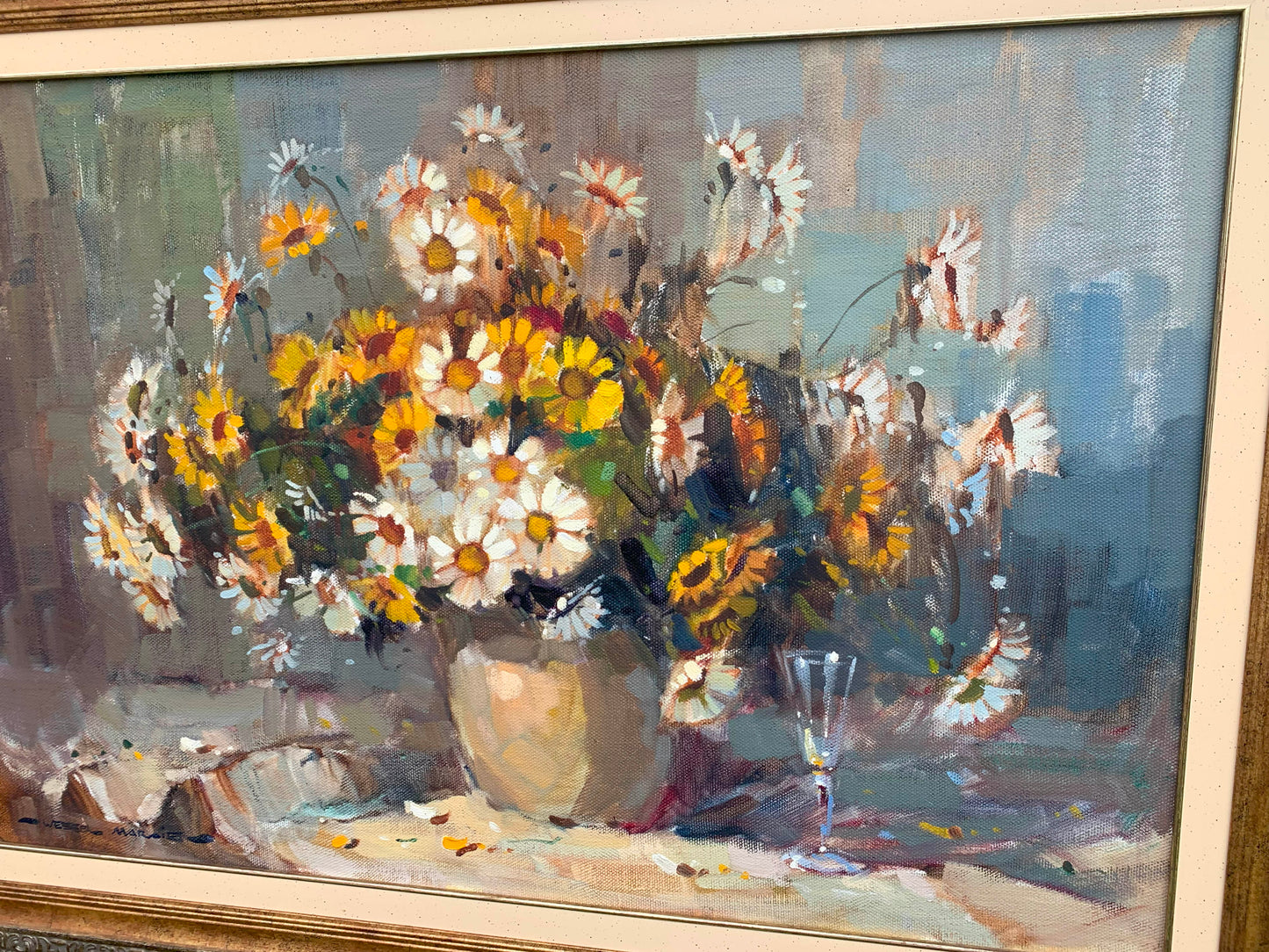 Wessel Marais - Magnificent Still Life Flowers in Vase, 75x50cm