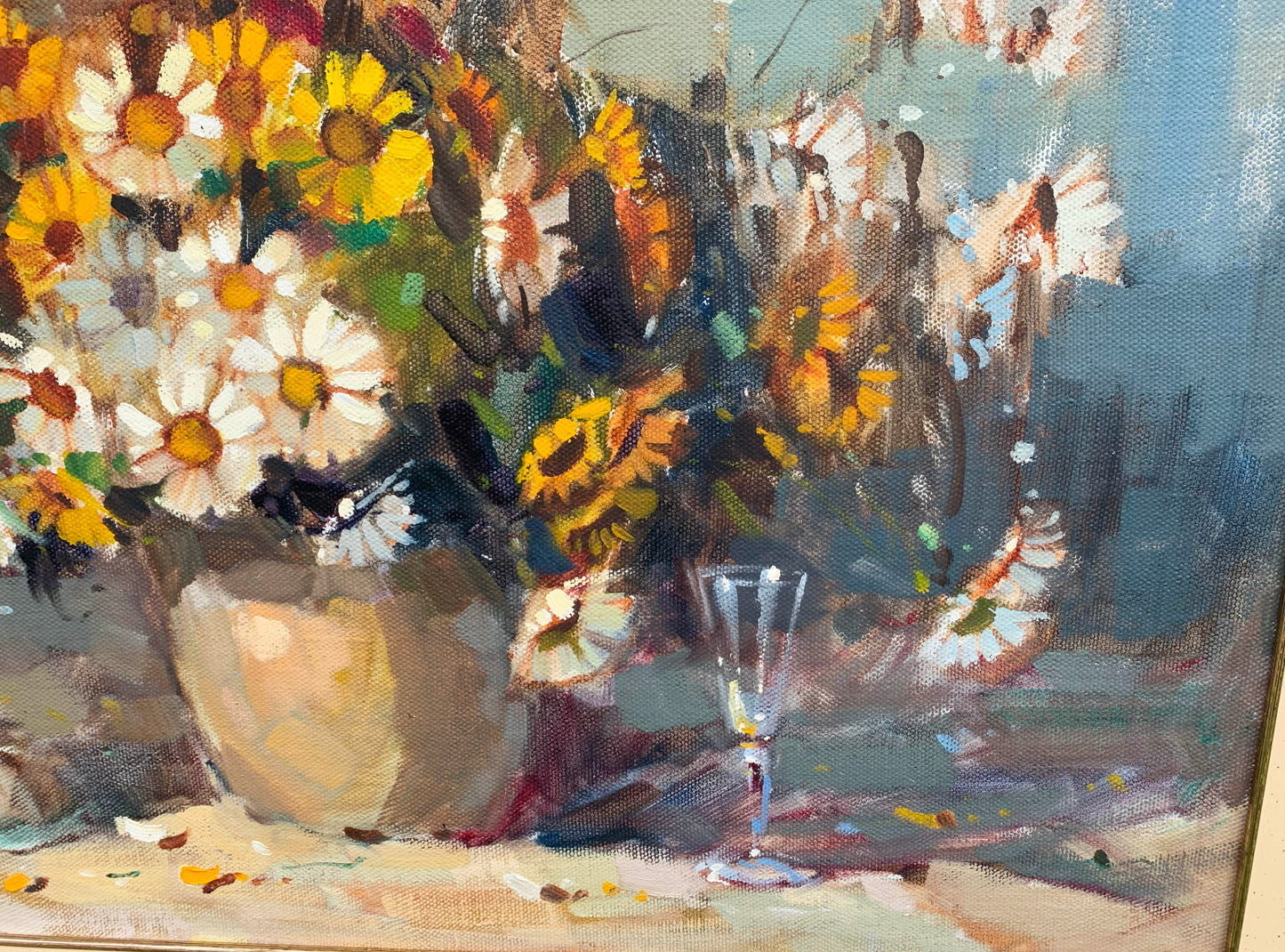 Wessel Marais - Magnificent Still Life Flowers in Vase, 75x50cm