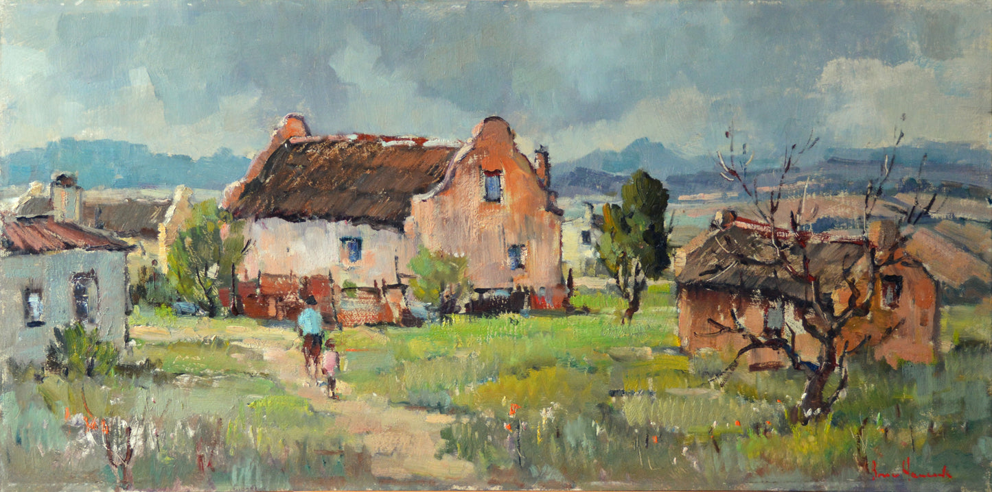 Bruce Hancock - Rural Village Scene, 60x30