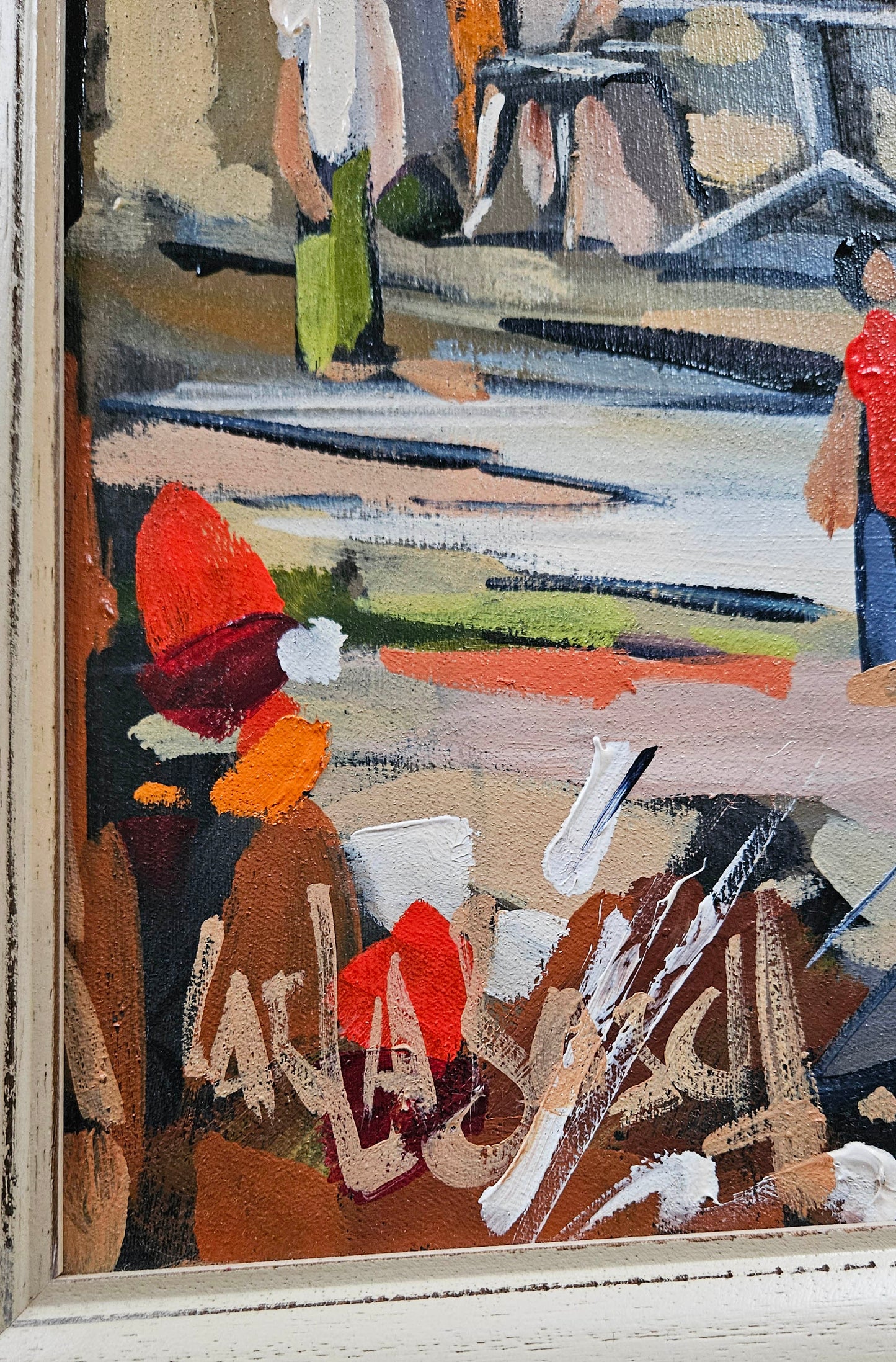 Carla Bosch - Street Scene, 60x30cm