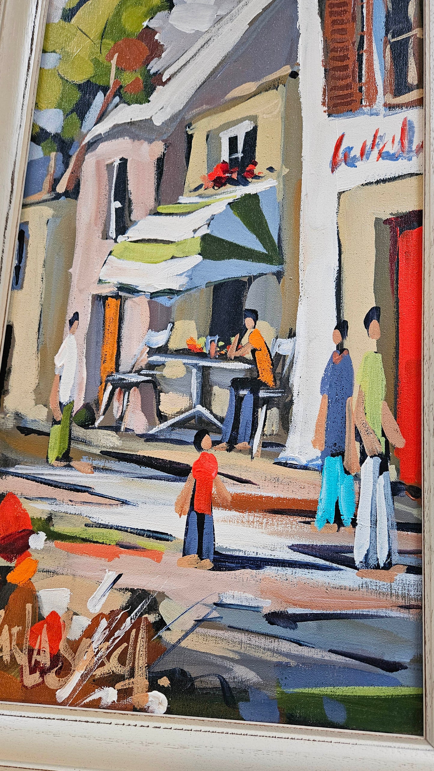 Carla Bosch - Street Scene, 60x30cm