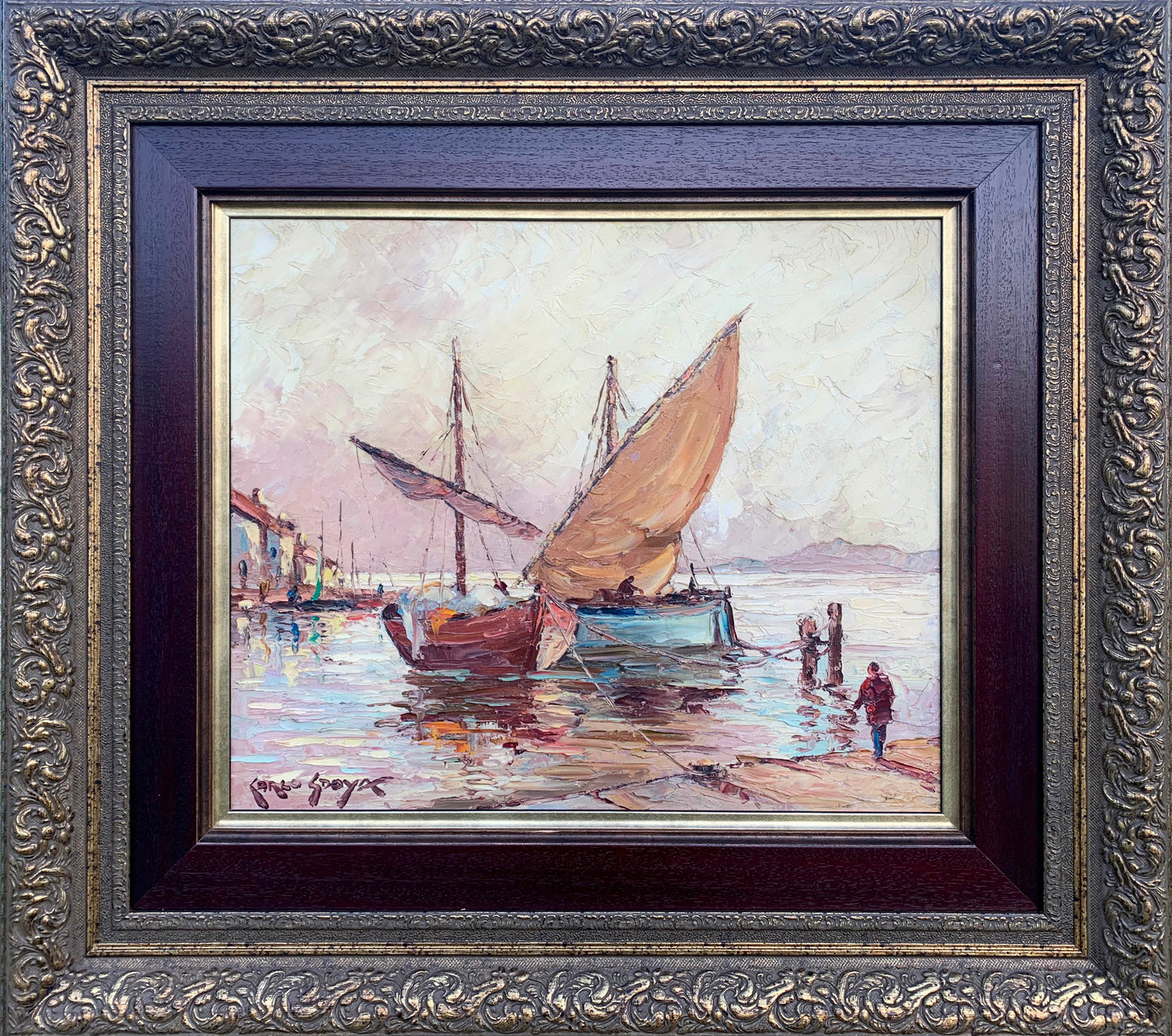 Carlo Sdoya - Zanzibar Dhows, 60x50cm