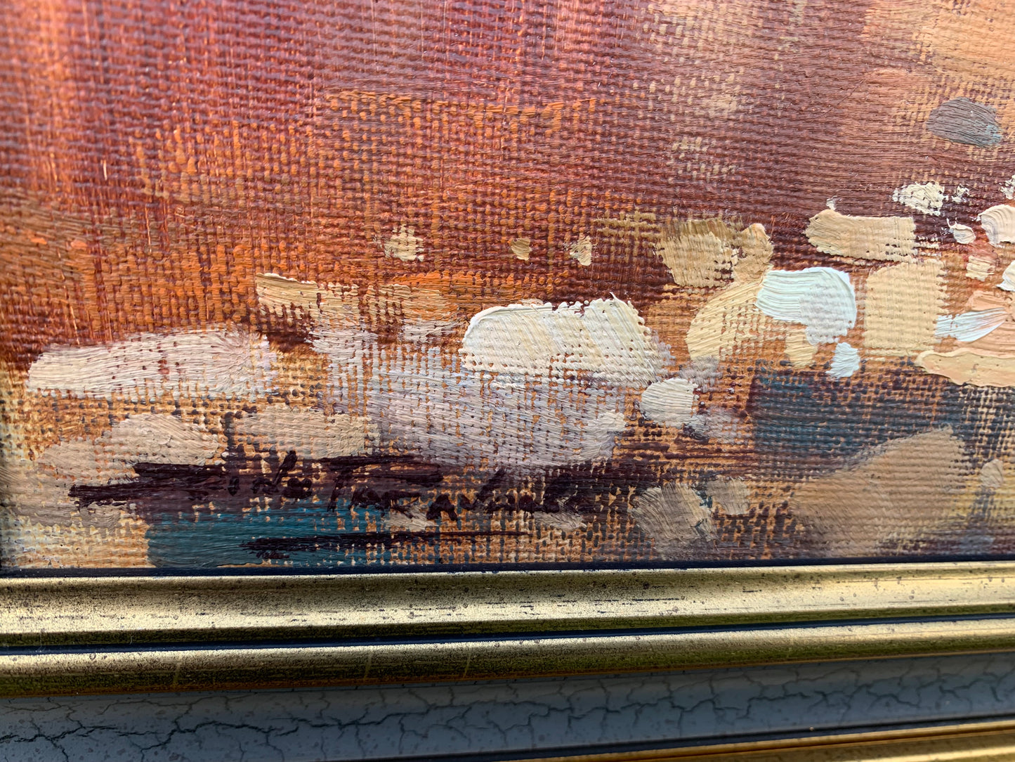Dino Paravano - Bridge over rocky riverbed, 50x35cm