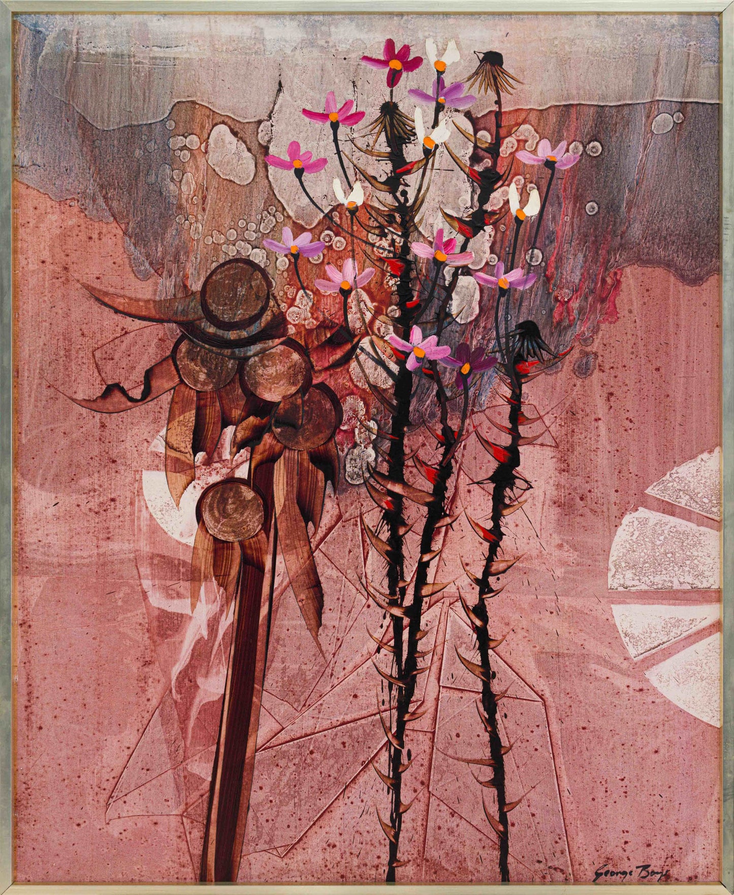 George Boys - Abstract with Cosmos 120x100cm