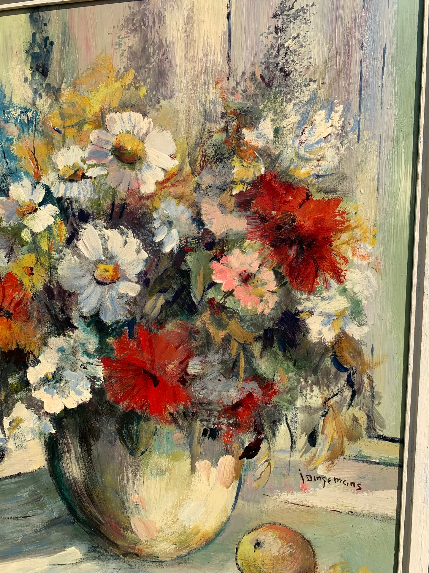 Jan Dingemans - Beautiful Still Life Flower, 44x37cm