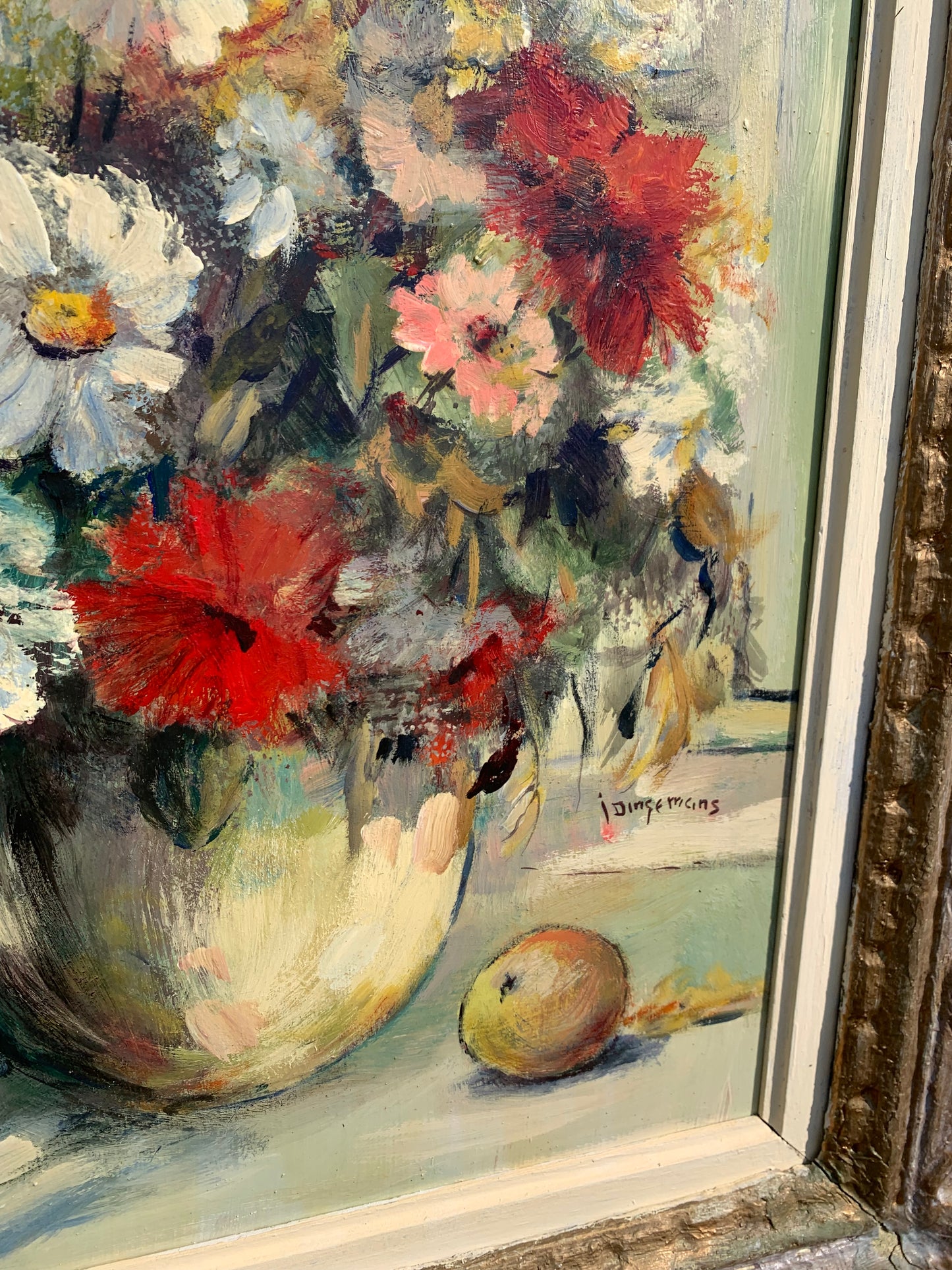 Jan Dingemans - Beautiful Still Life Flower, 44x37cm