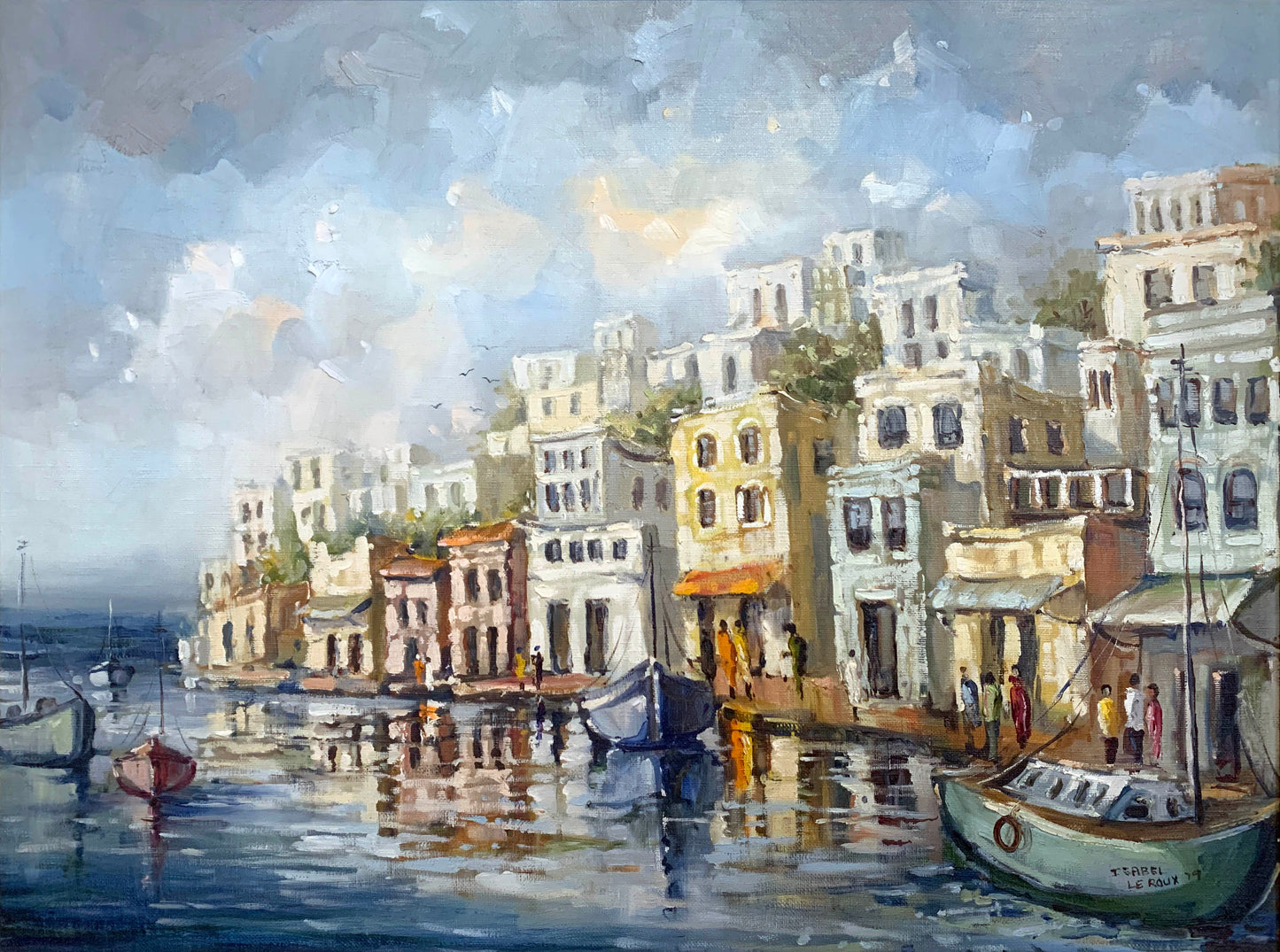 Isabel le Roux - European Coast, 61x46cm