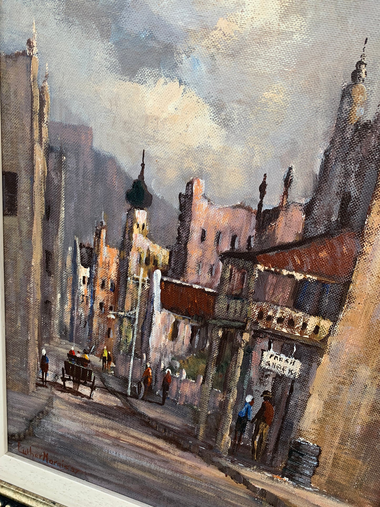 Luther Marais - Magnificent District 6 Scene, 40x30cm