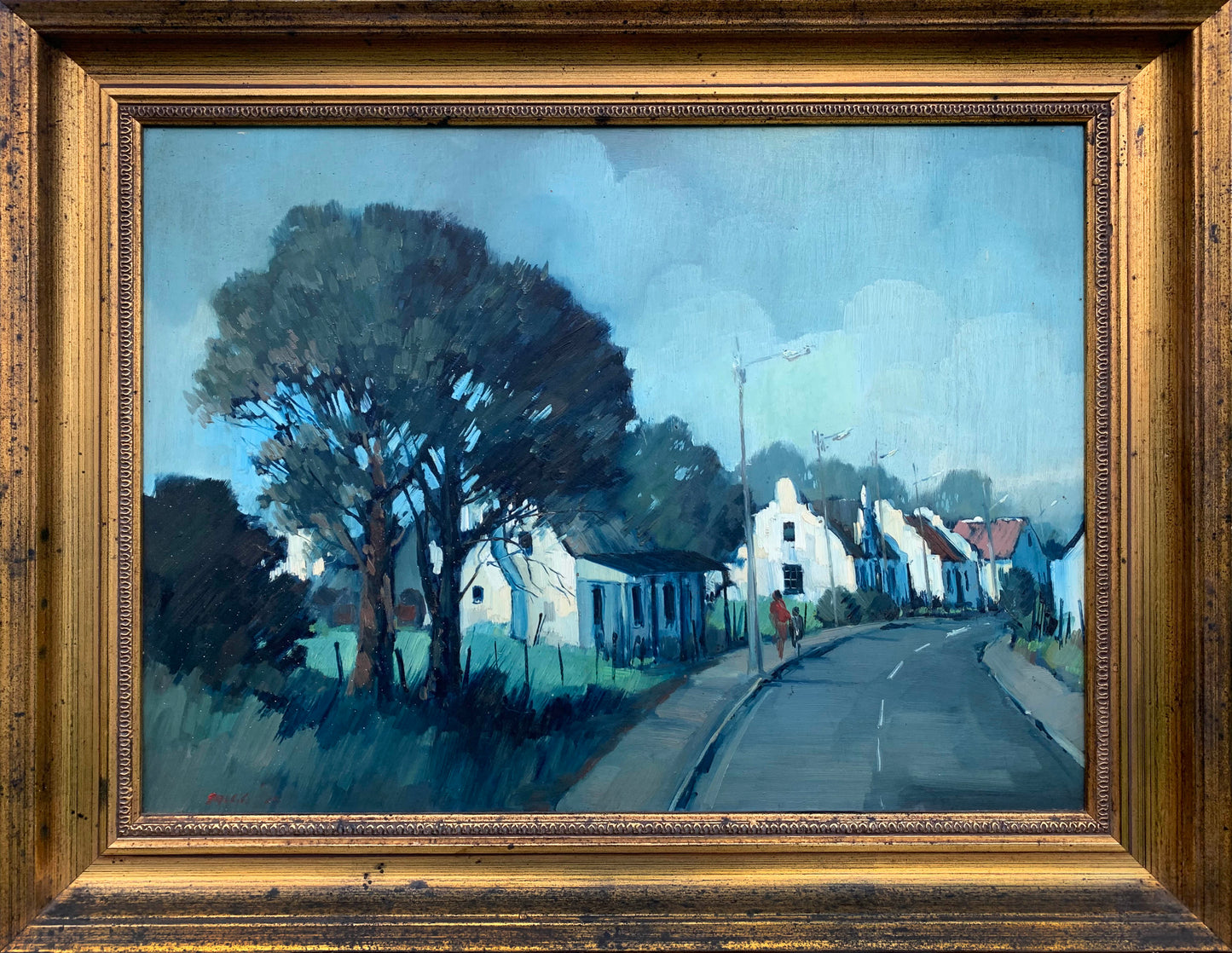 Mel Brigg - Moody Small Karoo Town, 50x38cm