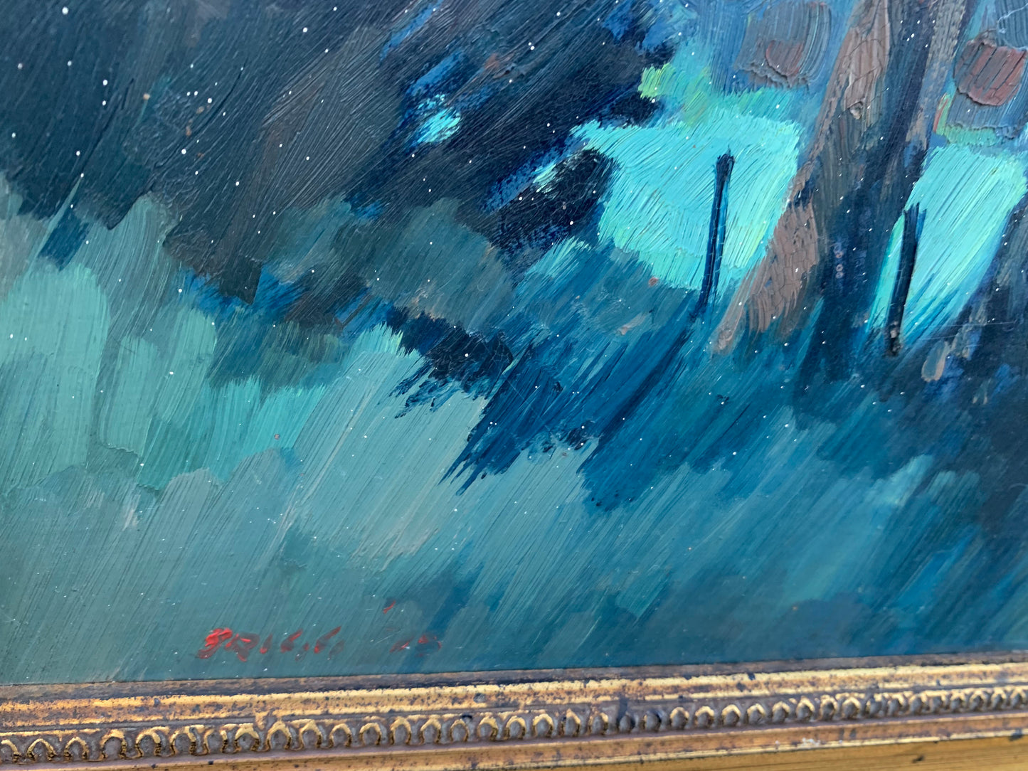Mel Brigg - Moody Small Karoo Town, 50x38cm