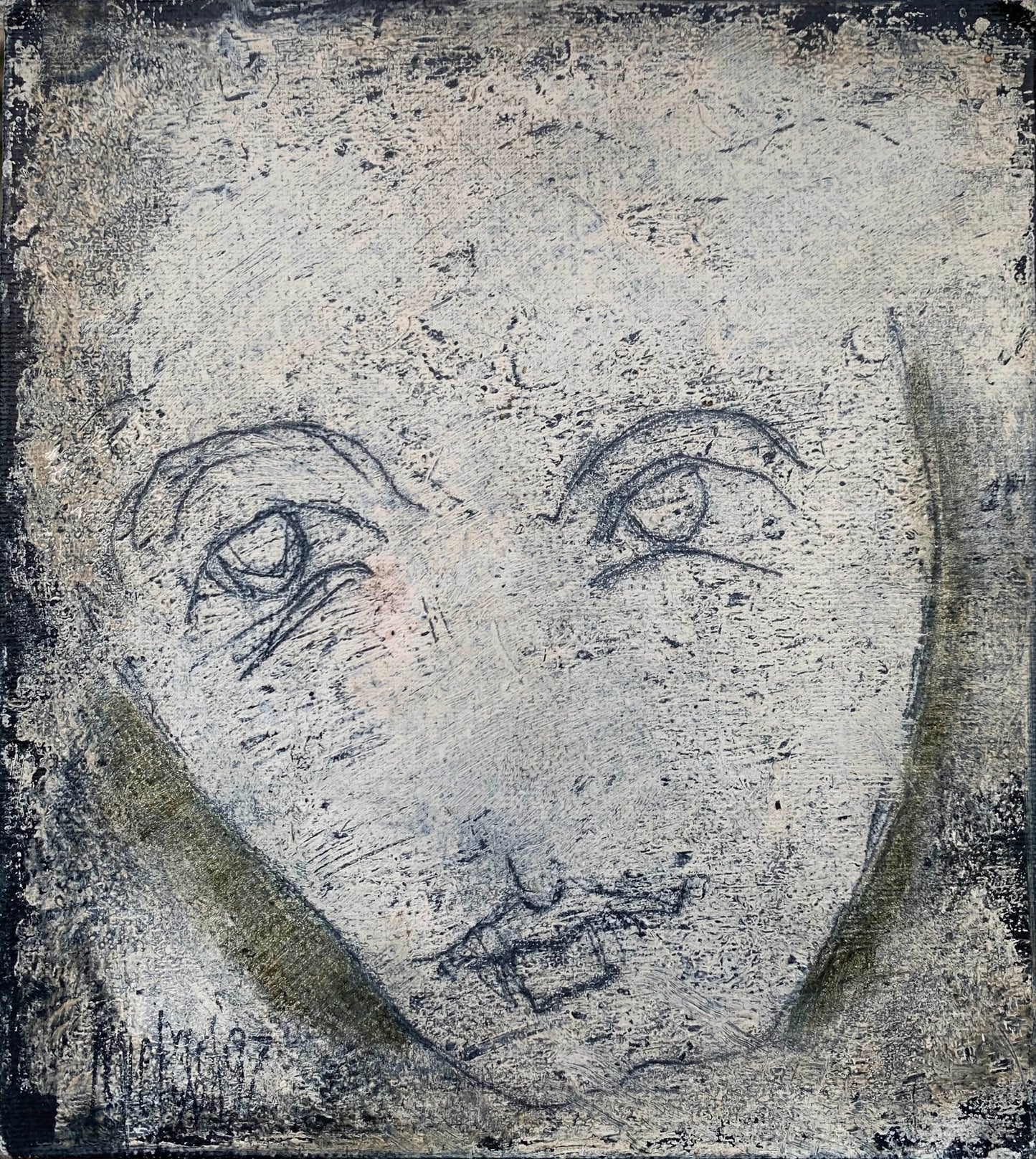 Michael Heyns -Small Face 18x16cm