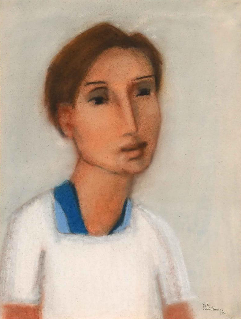 Pieter van der Westhuizen, Pastel Portrait - Timothy, 65x50cm