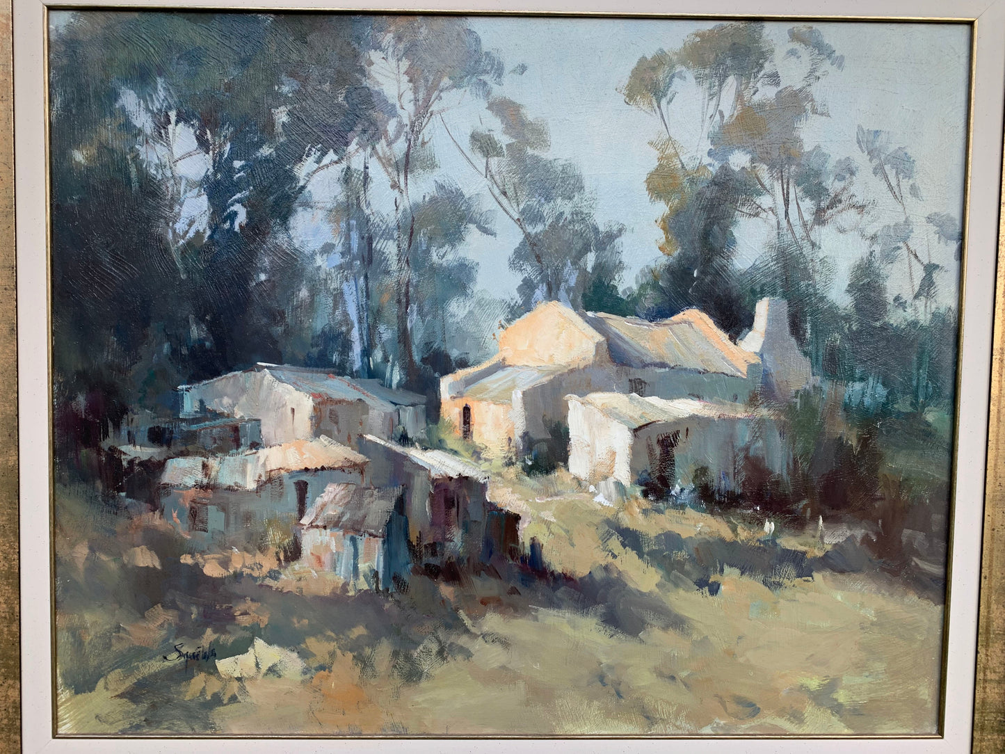 Ruth Squibb - Lovely charming farm scene, 75x50cm