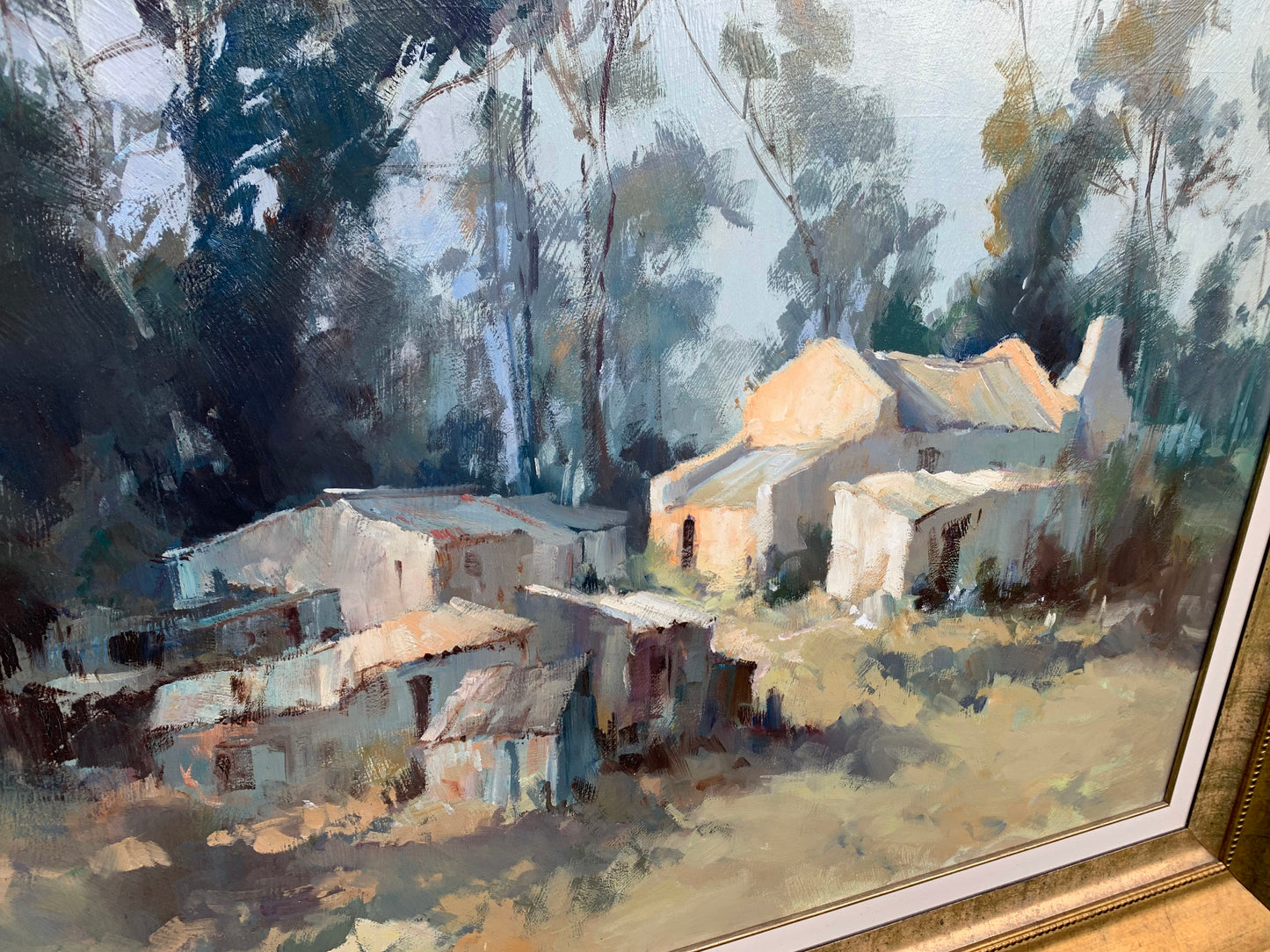 Ruth Squibb - Lovely charming farm scene, 75x50cm