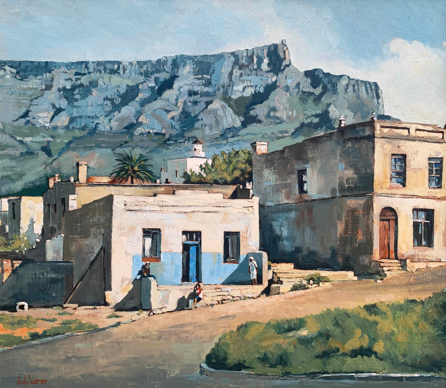 Ted Hoefsloot - Beautiful Bo-Kaap, Cape Town, 60x50cm