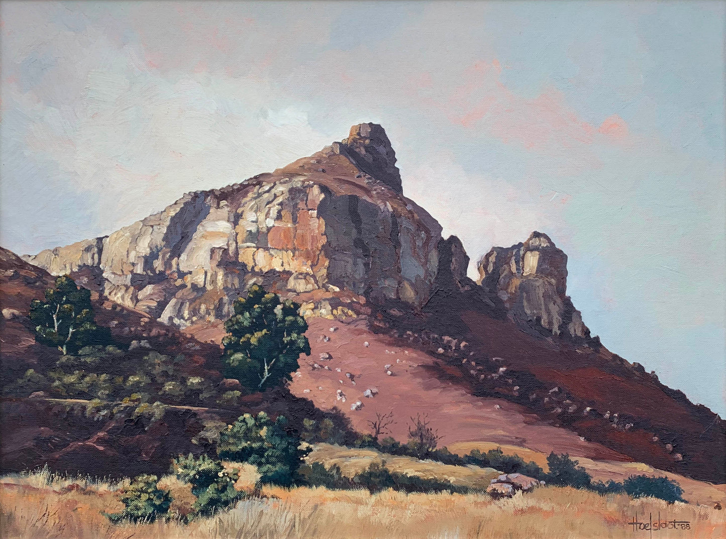 Ted Hoefsloot - Rocky Mountain Landscape, 62x45cm