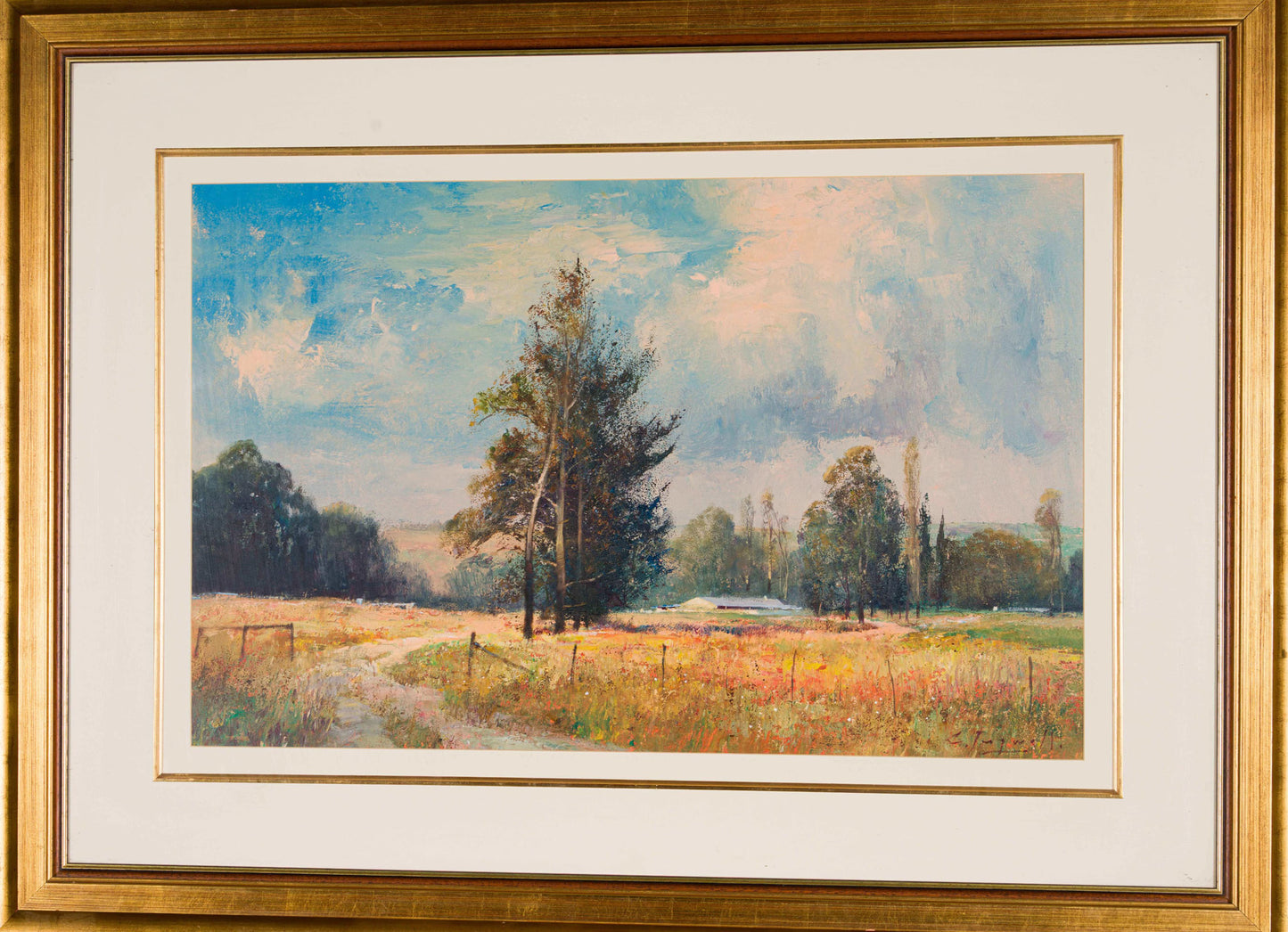 Chris Tugwell - Large colourful landscape, 90x60cm