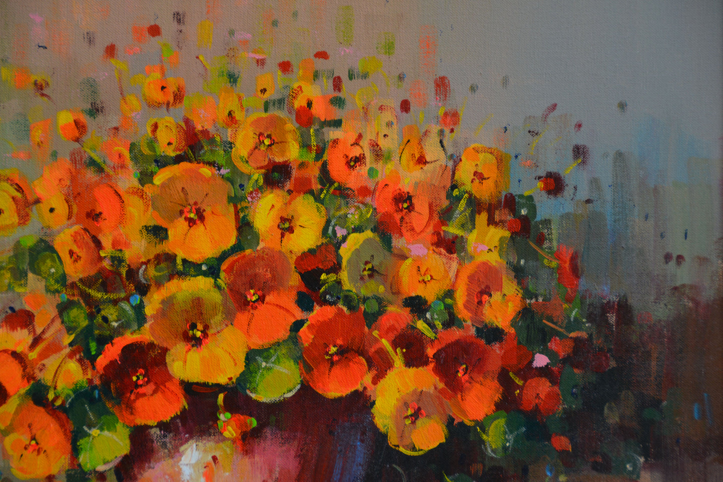 Gian-Piero Garizio - Colourful Still Life Flowers 50x40cm