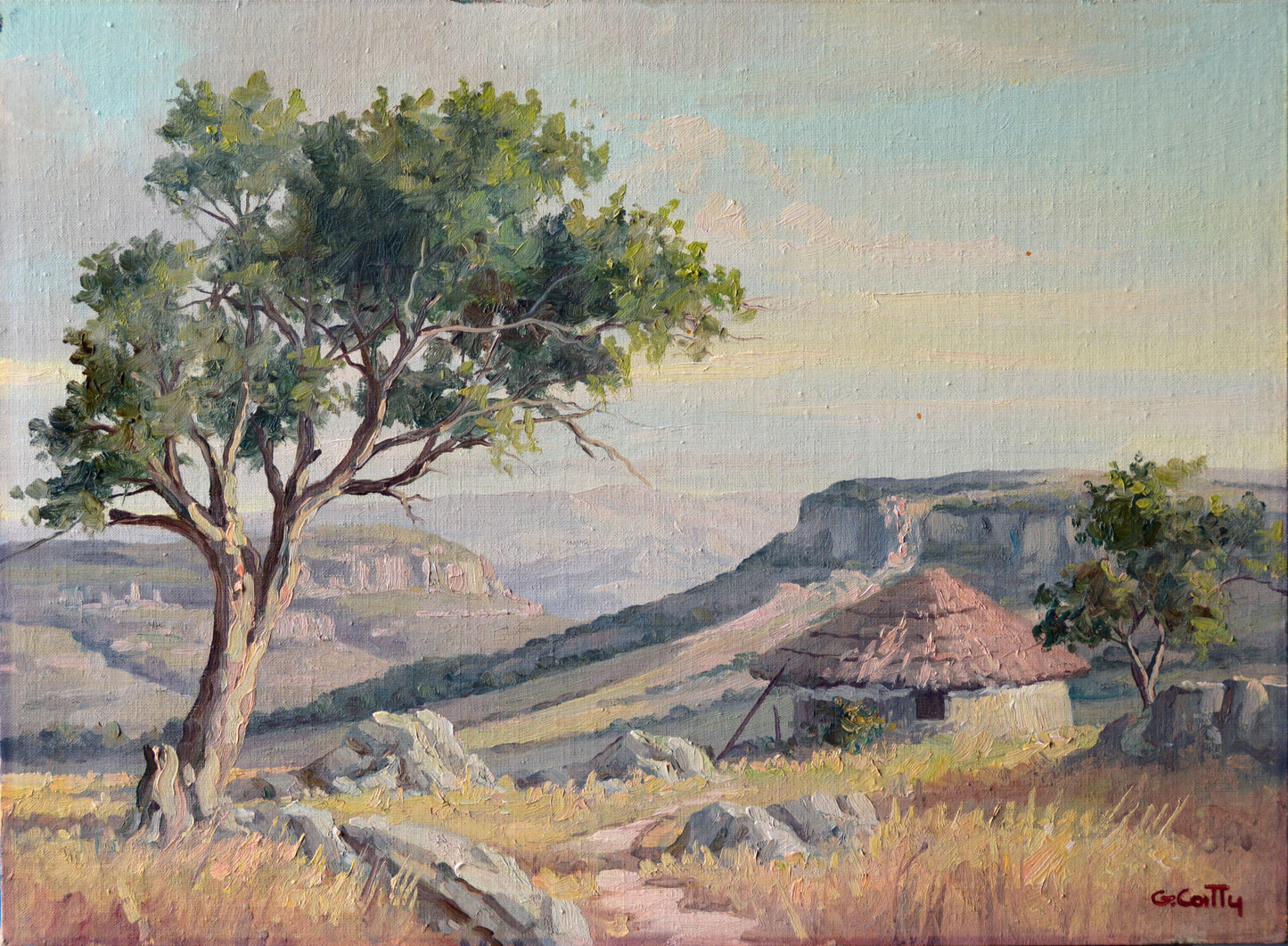 Giuseppe Catty - Rondawel on the way to Pondoland, 49x35cm