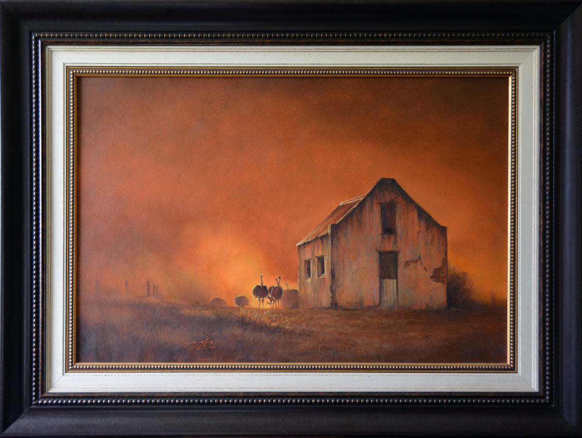 Ignatius Marx - Dusty Desolate Karoo Scene, 90x60cm
