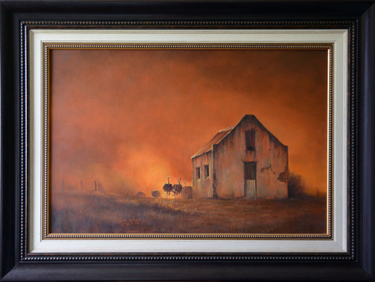 Ignatius Marx - Dusty Desolate Karoo Scene, 90x60cm