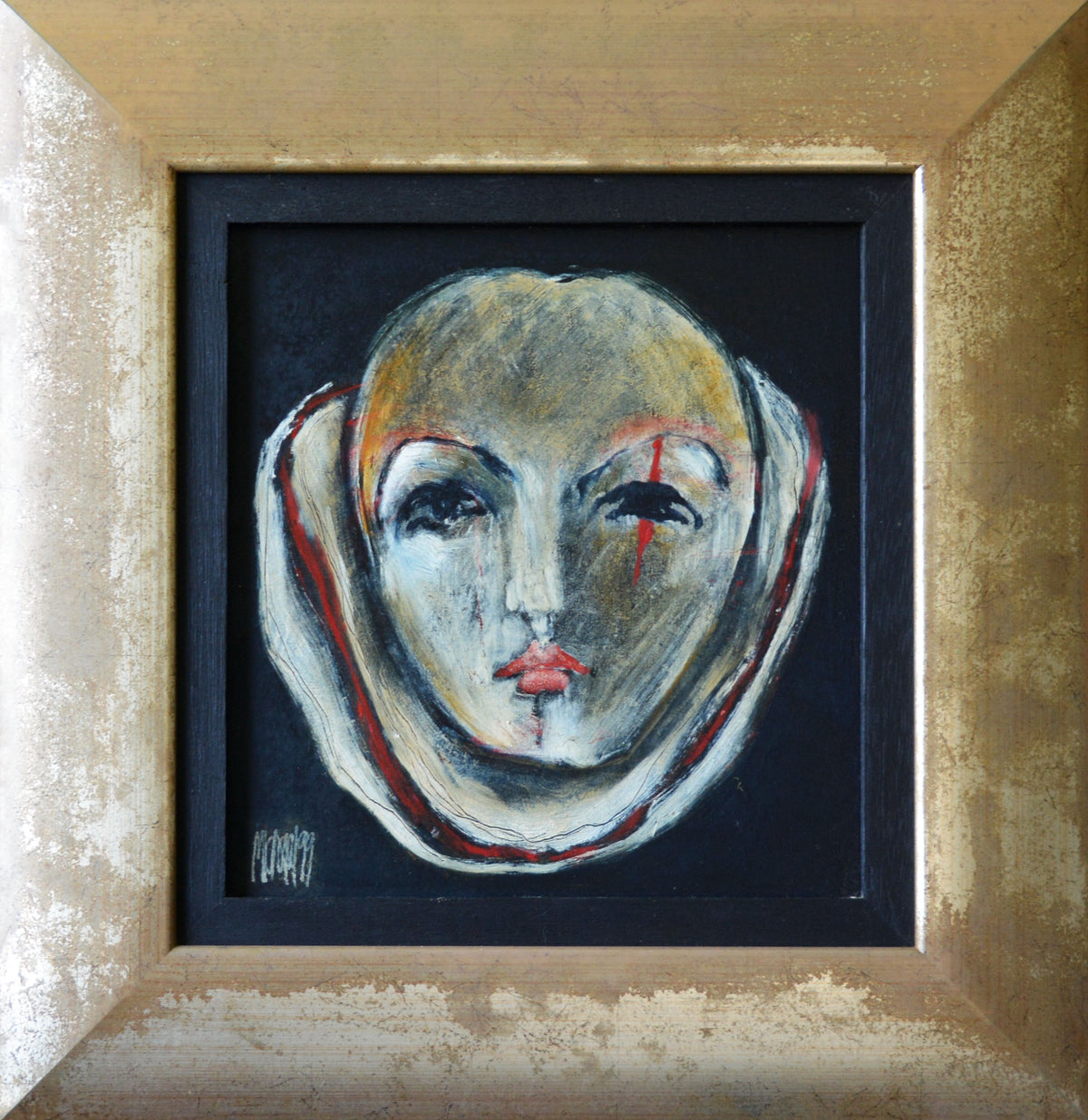 Michael Heyns - Pierrot 30x30cm