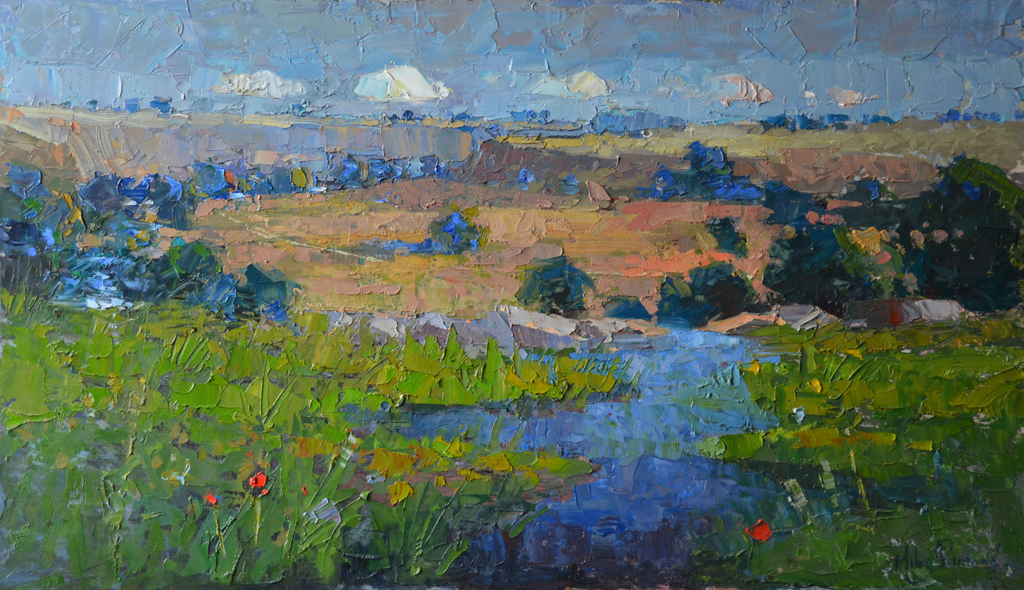 Mike Parsons - Magnificent River Landscape, 80x48cm