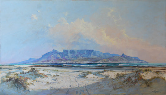 Gerrit Roon - Cape Town Table Mountain from Blouberg, 120x70cm