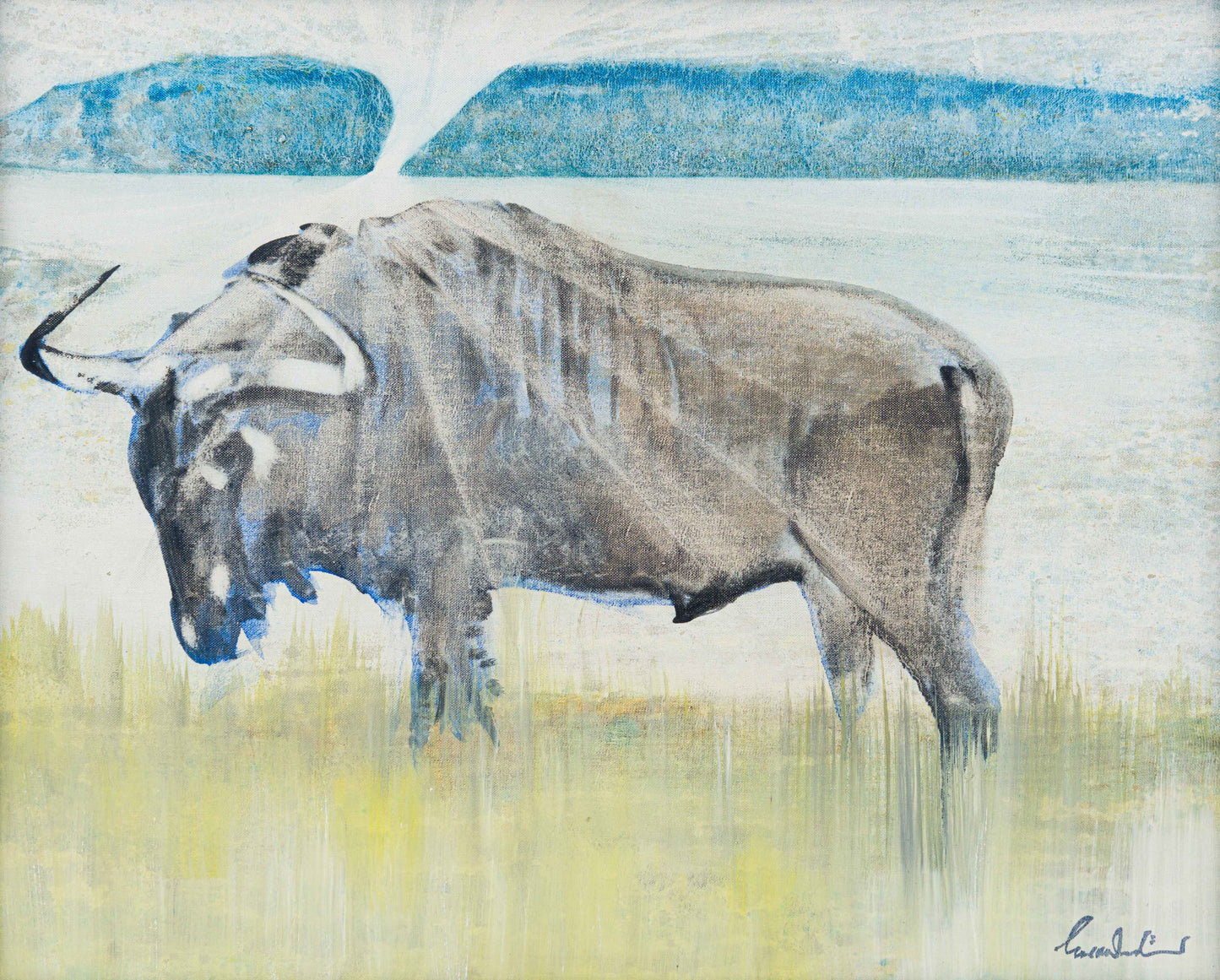 Gordon Vorster - Abstract Wildebeest 60x45cm