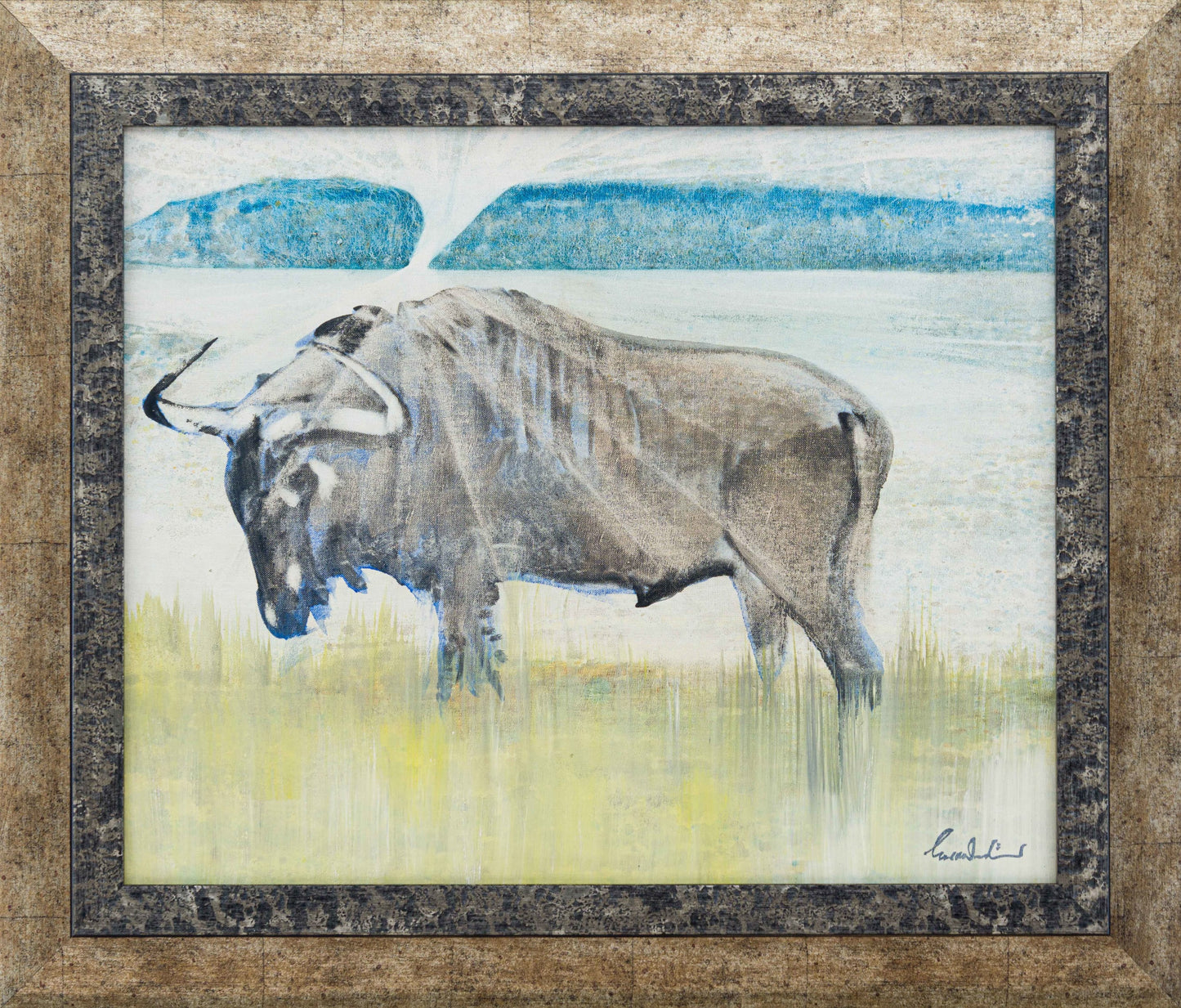 Gordon Vorster - Abstract Wildebeest 60x45cm