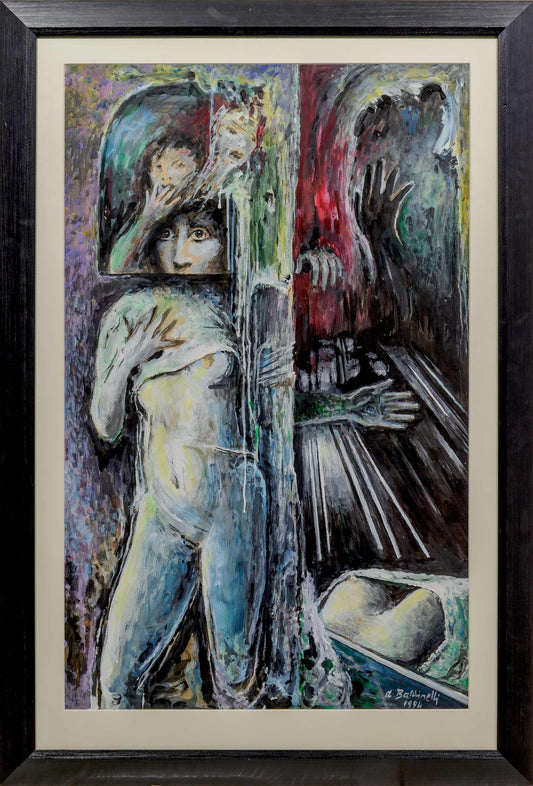 Armando Baldinelli - Abstract Mystery Oil, 102x64cm