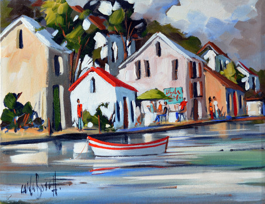 Carla Bosch - Lovely Canal Scene, 45x35cm