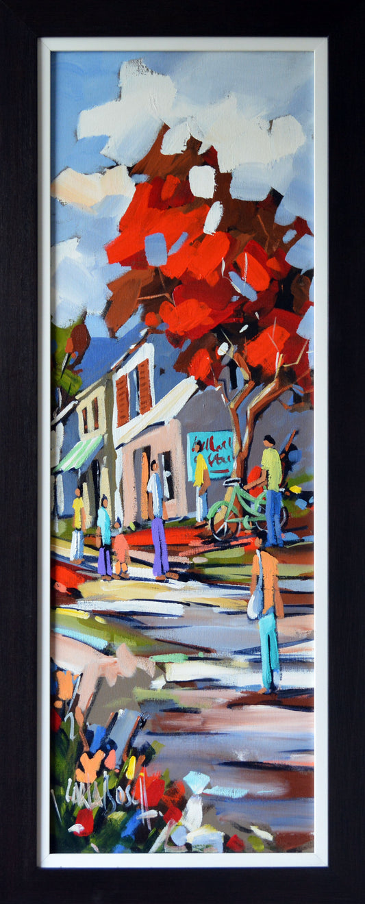 Carla Bosch - Street Scene, 90x30cm