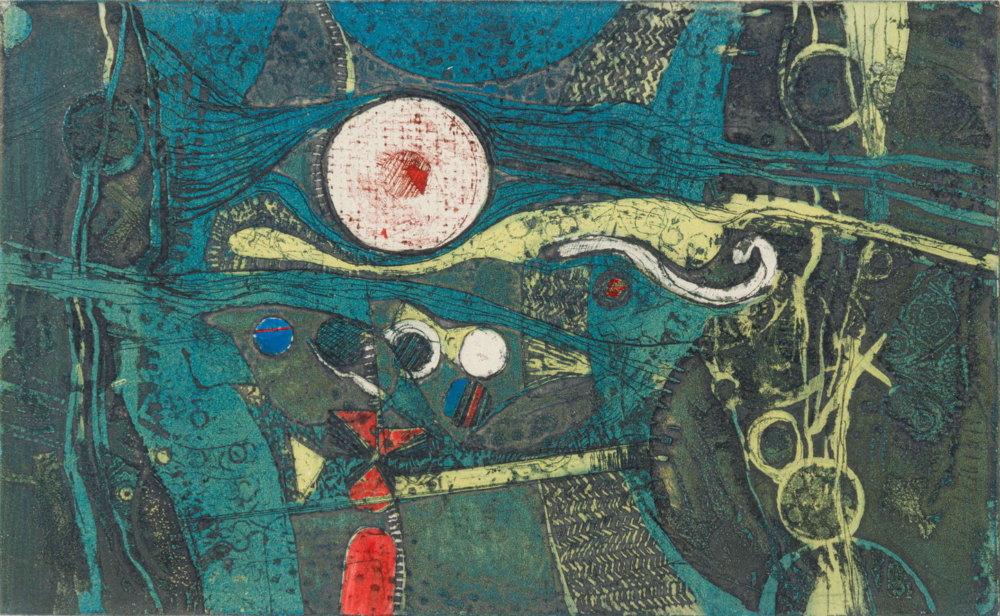 Dirk Meerkotter, Aerial View I, Multi plate Etching, 40x25cm