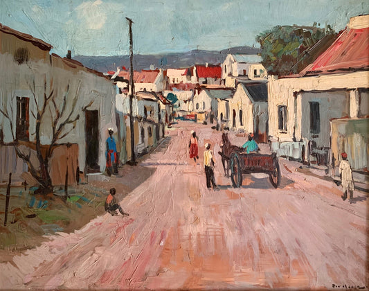 Don James Madge - Red District Six Scene, 51x40cm