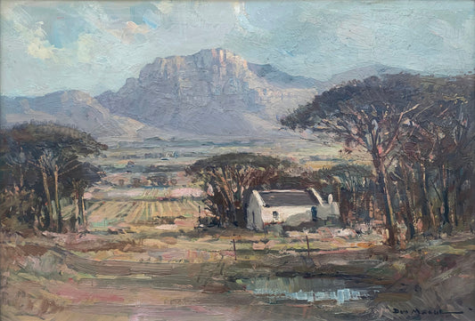 Don James Madge - Magnificent Small Farm Landscape, 50x35cm