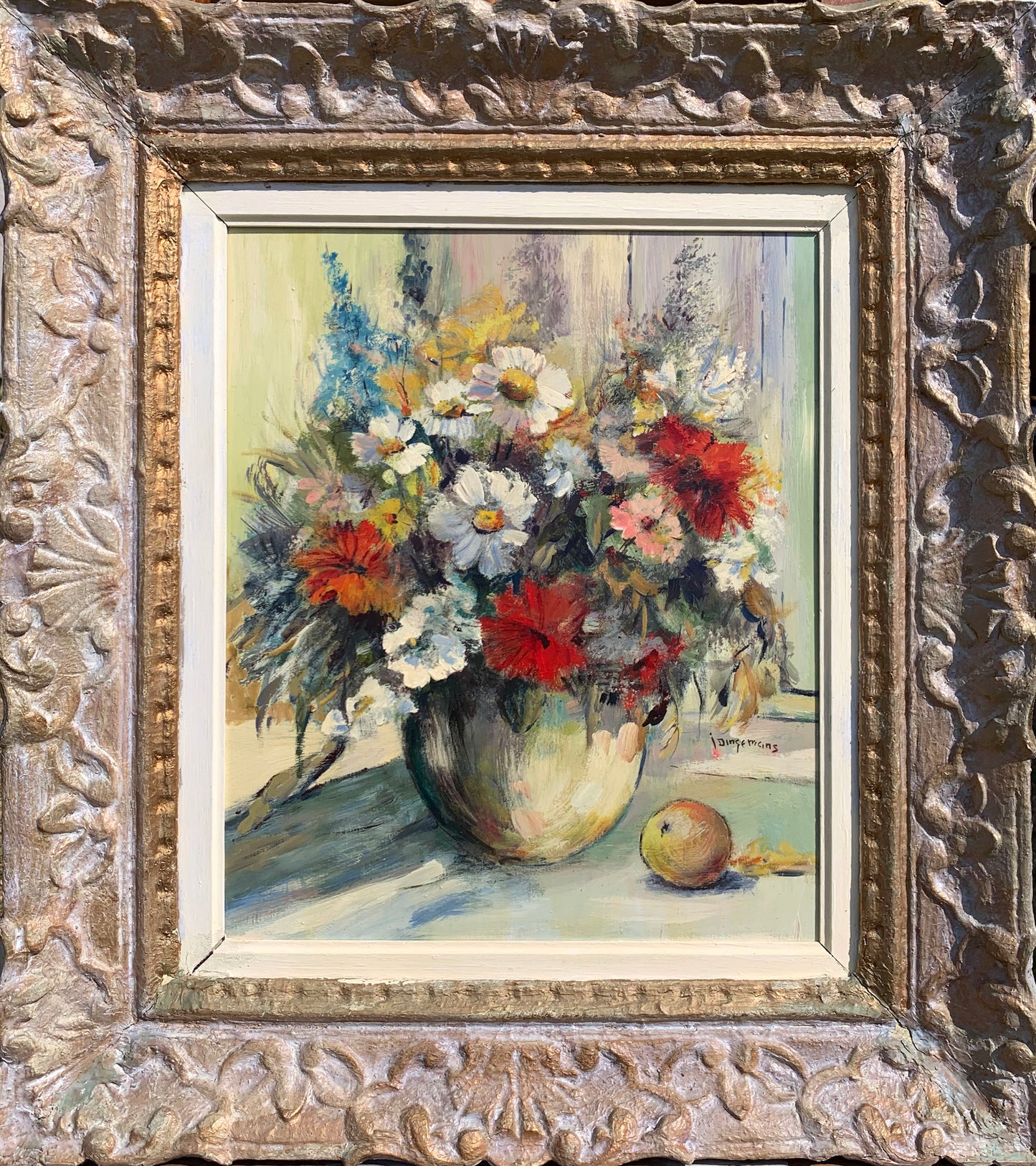 Jan Dingemans - Beautiful Still Life Flower, 44x37cm